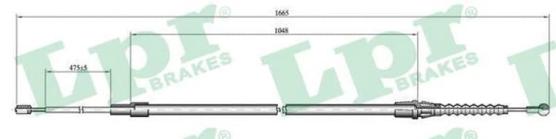 LPR Handbrake cable LPR C1444B