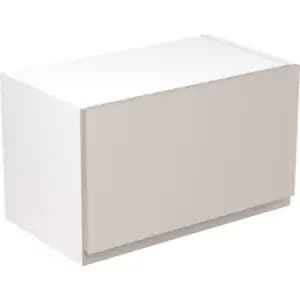 Kitchen Kit Flatpack J-Pull Kitchen Cabinet Wall Bridge Unit Super Gloss 600mm in Light Grey MFC
