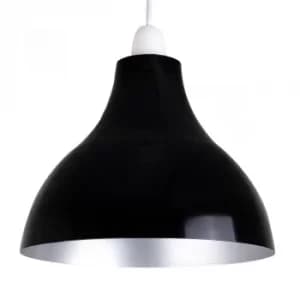 Dexter Black and Silver Retro Pendant Shade