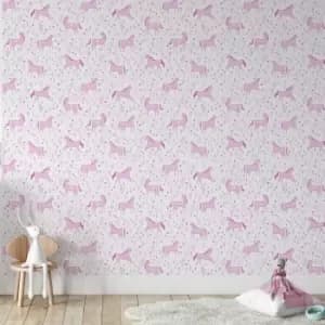 Folk Unicorn Wall Paper