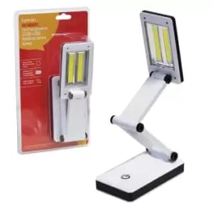 Amtech COB LED Folding Bedside Table Reading Desk Lamp - USB Rechargeable