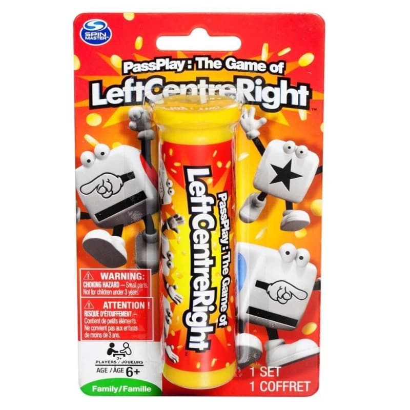 Spinmaster PassPlay: Left Centre Right LCR Dice Game Multi