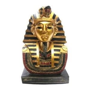 Gold Egyptian 11cm Tutankhamen Bust