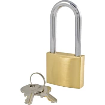 Brass Long Shackle Key Padlock - 40MM