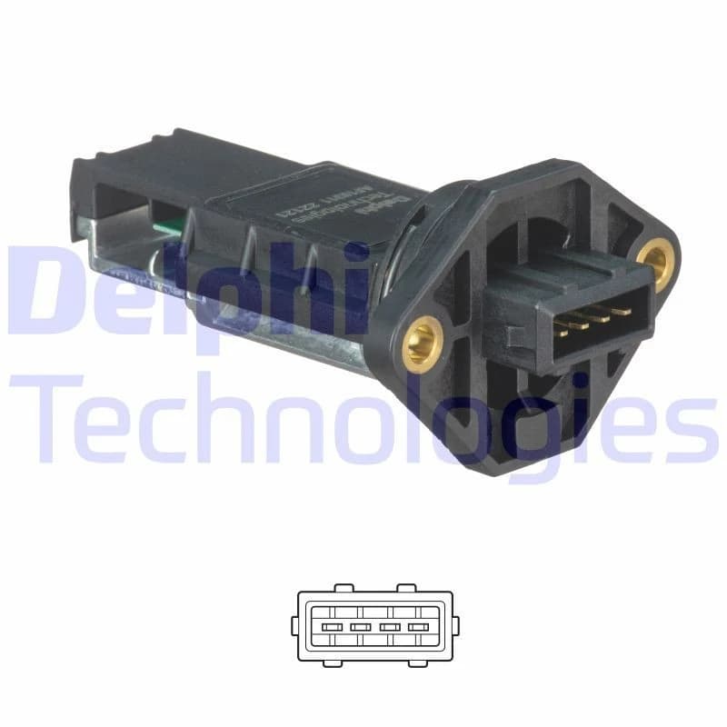 DELPHI Mass air flow sensor DELPHI AF10311-12B1