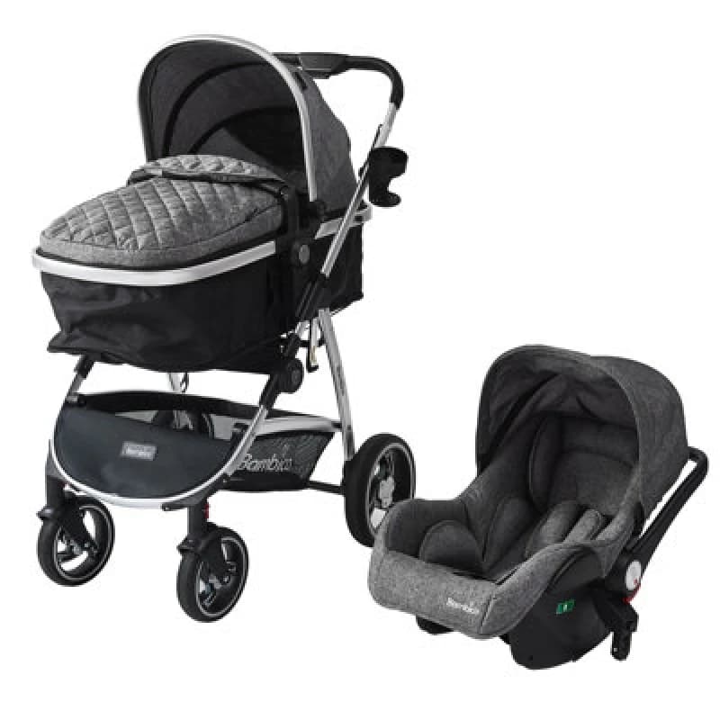 Groundlevel Bambico 3 In 1 Deluxe Pushchair Stroller