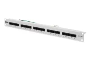 Digitus CAT 3 ISDN Patch Panel, unshielded, grey