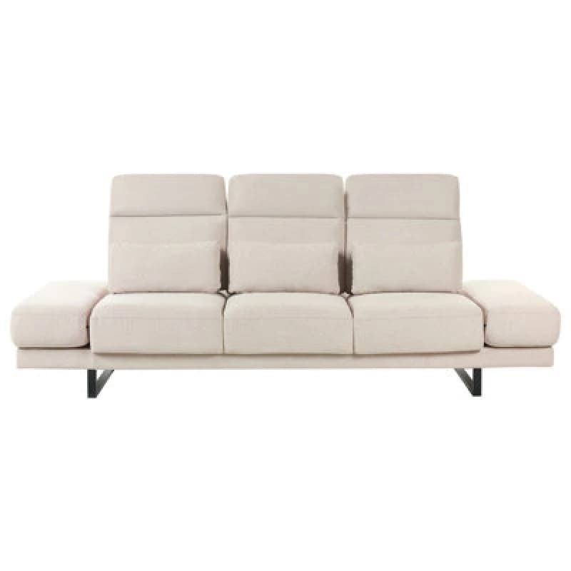 Beliani Sofa 3 Seater Ikast Fabric Beige