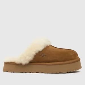 UGG Tan Disquette Slippers