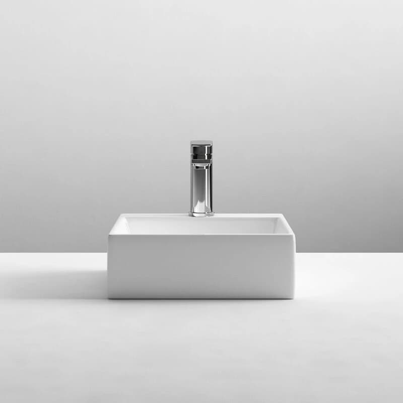 nuie Rectangular Basin 335x295x115mm, White NBV106