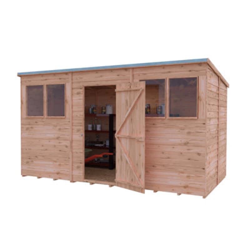 Overlap 12X6 Pent With Single Door