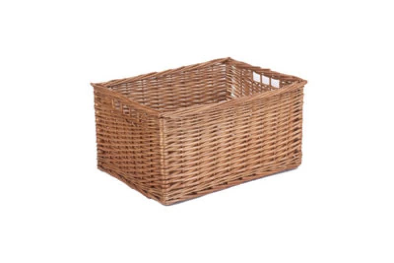 Red Hamper St018-01 Wicker Double Steamed Open Storage Basket Small