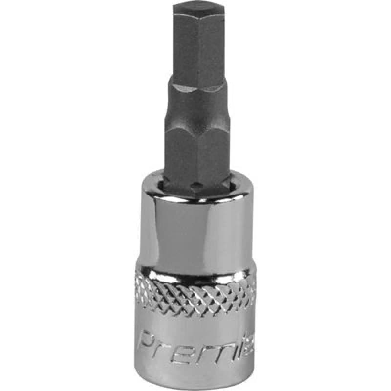 Loops 5mm Forged Hex Socket Bit - 1/4" Square Drive - Chrome Vanadium Wrench Socket Multi
