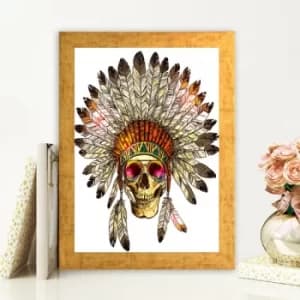 AC447594442 Multicolor Decorative Framed MDF Painting