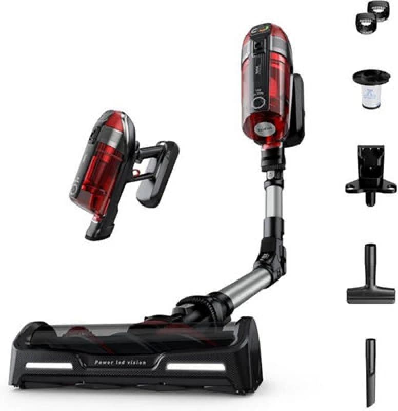 Tefal X-Force Flex 12.60 Car Cordless Stick Vacuum Cleaner Ty98A1Go Black And Red