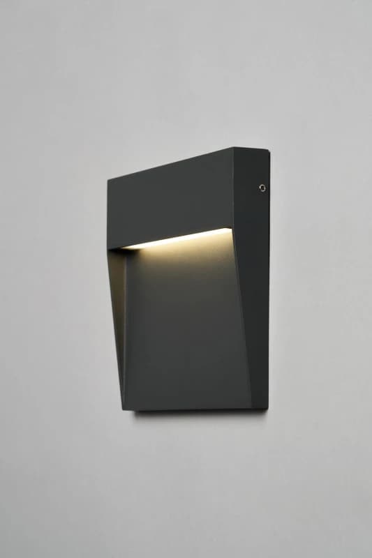 Zink Puya 6W LED Square 16cm Guide Light Cool White in Anthracite