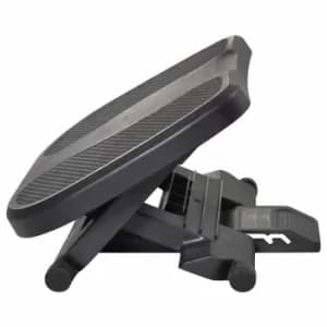 Serena Adjustable Under-Desk Footrest, black