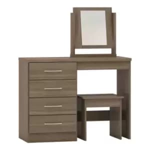 Seconique Nevada Dressing Table Set - Rustic Oak Effect
