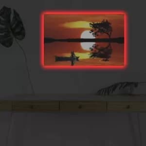 4570DHDACT-108 Multicolor Decorative LED Lighted Canvas Painting