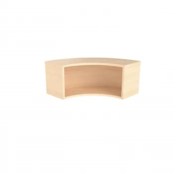 Reception Modular Corner Hutch Unit - Maple