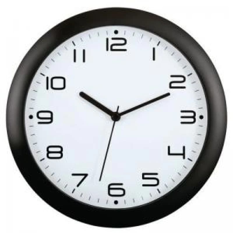 ESE Direct Black Rimmed Wall Clock 359041 Clocks