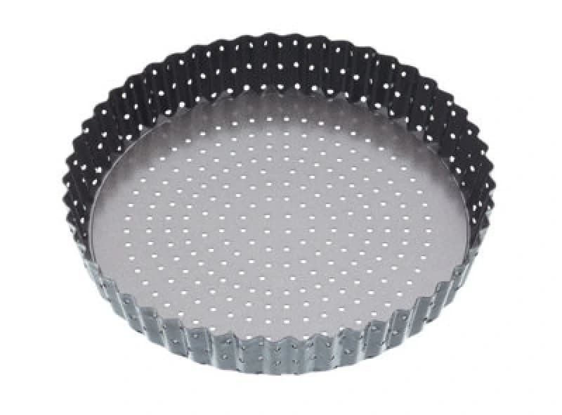 Masterclass Crusty Bake Non-stick Fluted Round 25cm Quiche Tin Black