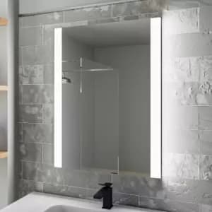 Rectangular LED Bathroom Mirror with Demister & Shaver Socket 600x800mm -Pegasus