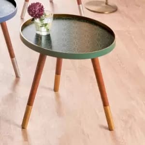Pacific Peretti Side Table, Pine Green