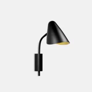 Organic Wall Light Black Golden 1x E14