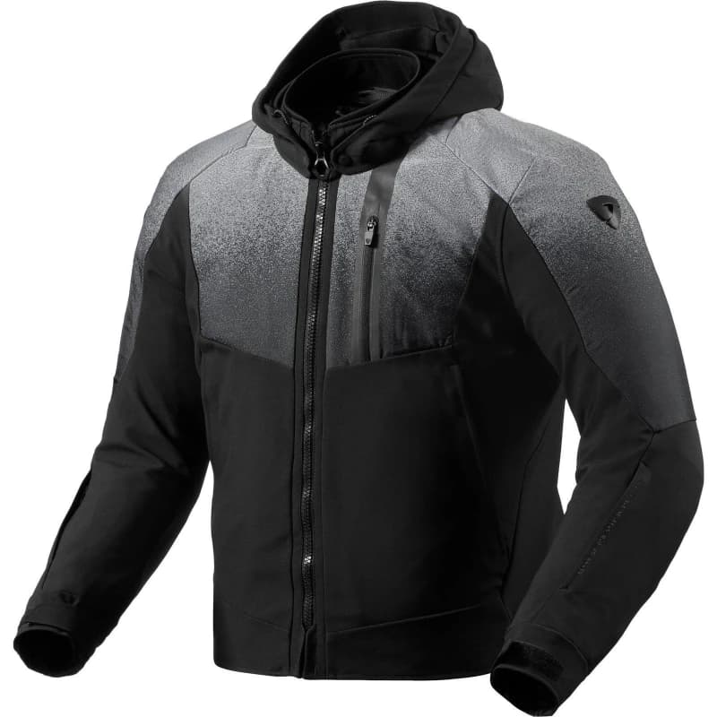 Rev It Epsilon H2O Motorcycle Jacket L Black Grey Black Grey