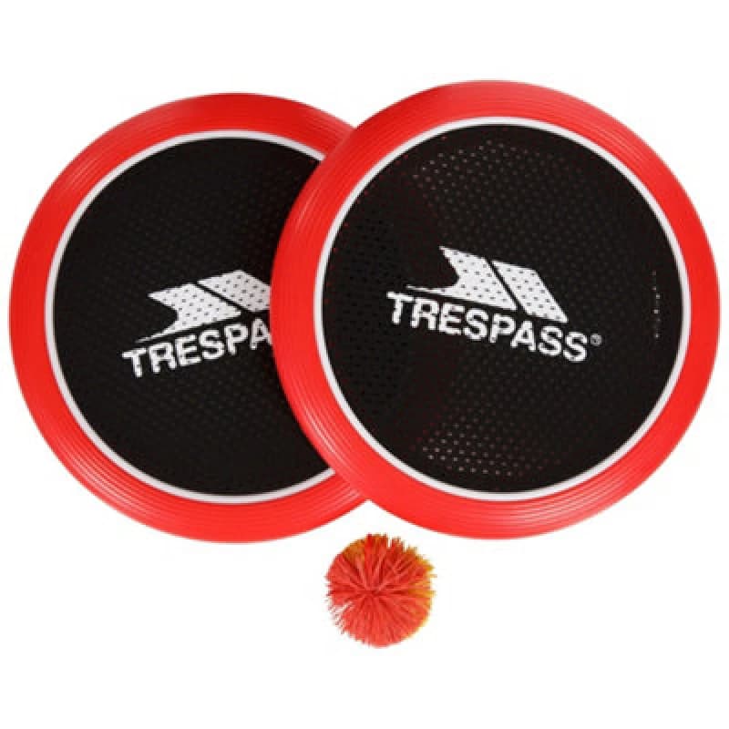 Trespass Stringbatz Trampoline Bat and Ball Game Red