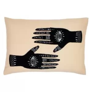 Ashram Hands Cushion Blush