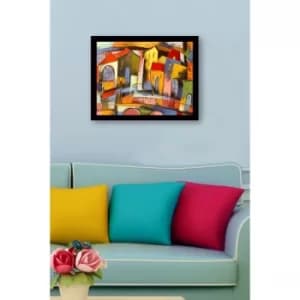 SC0358 Multicolor Decorative Framed MDF Painting
