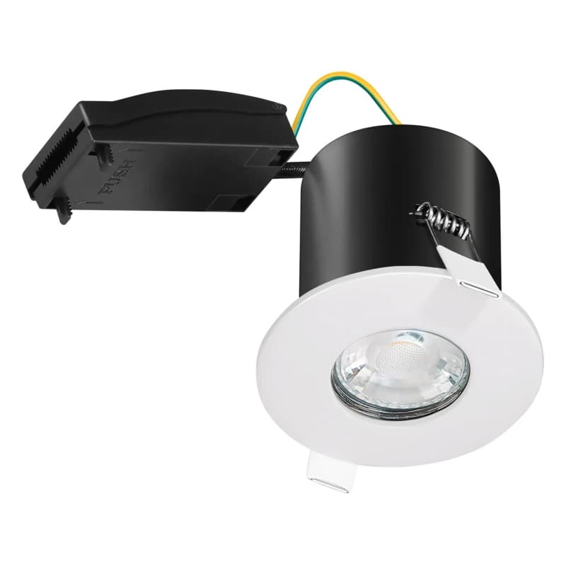 Phoebe LED GU10 Fire Rated Downlight Firesafe White Fixed