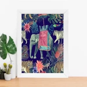 BC667981087 Multicolor Decorative Framed MDF Painting
