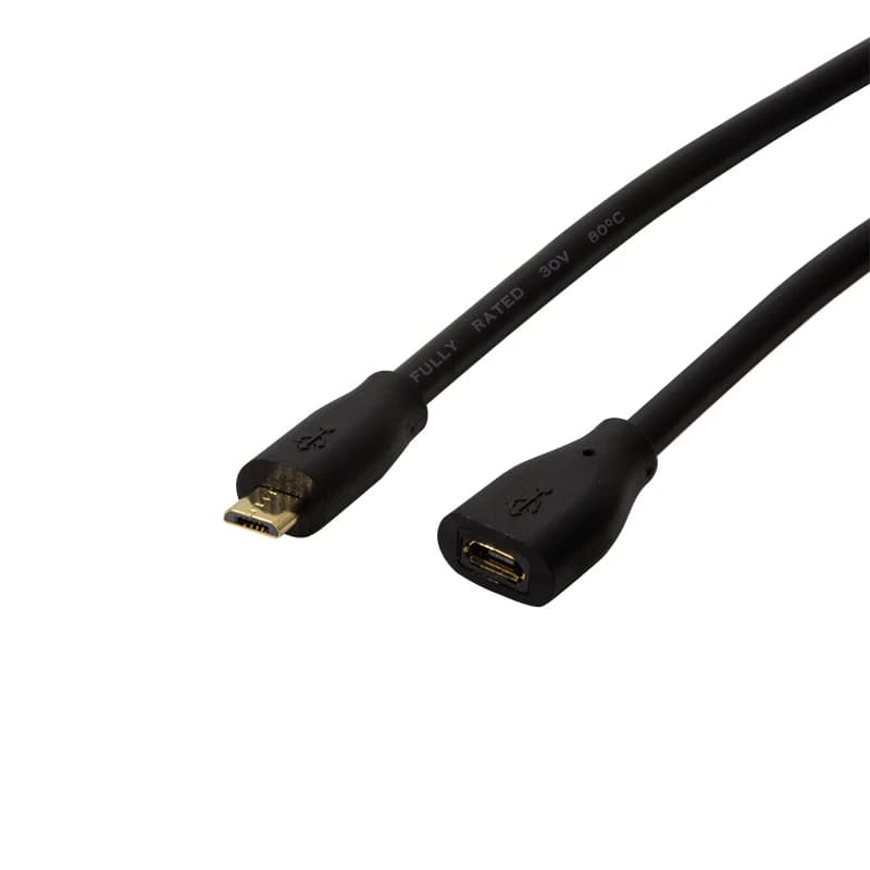 LogiLink CU0123 USB cable USB 2.0 2m Micro-USB B Black