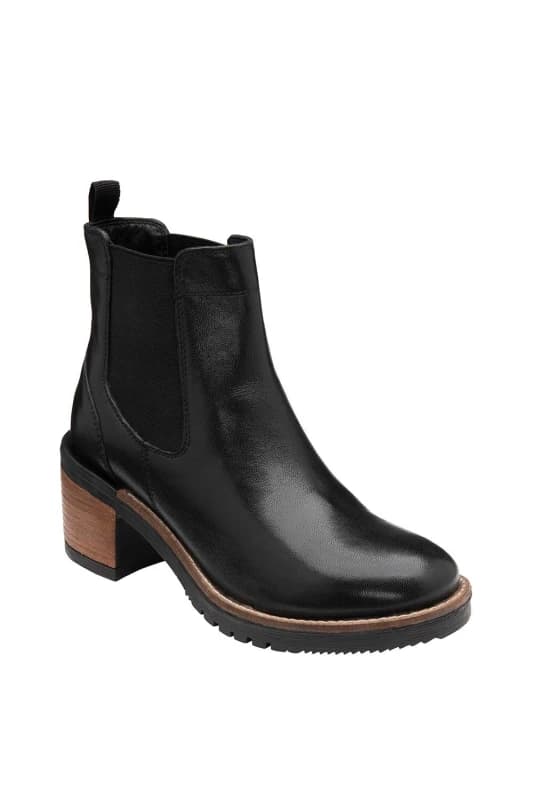 Ravel 'Bray' Leather Ankle Boots Black