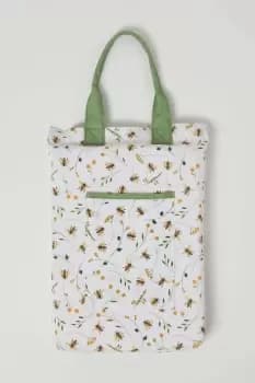 Kneeling Pad for Garden with Floral Bee Design