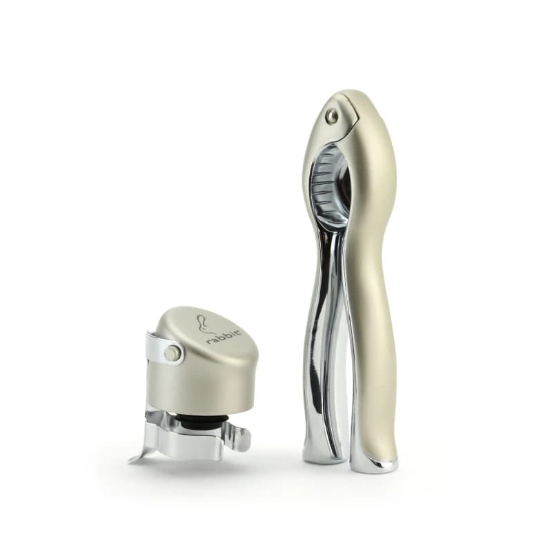 Rabbit Champagne Sealer Set Metallics