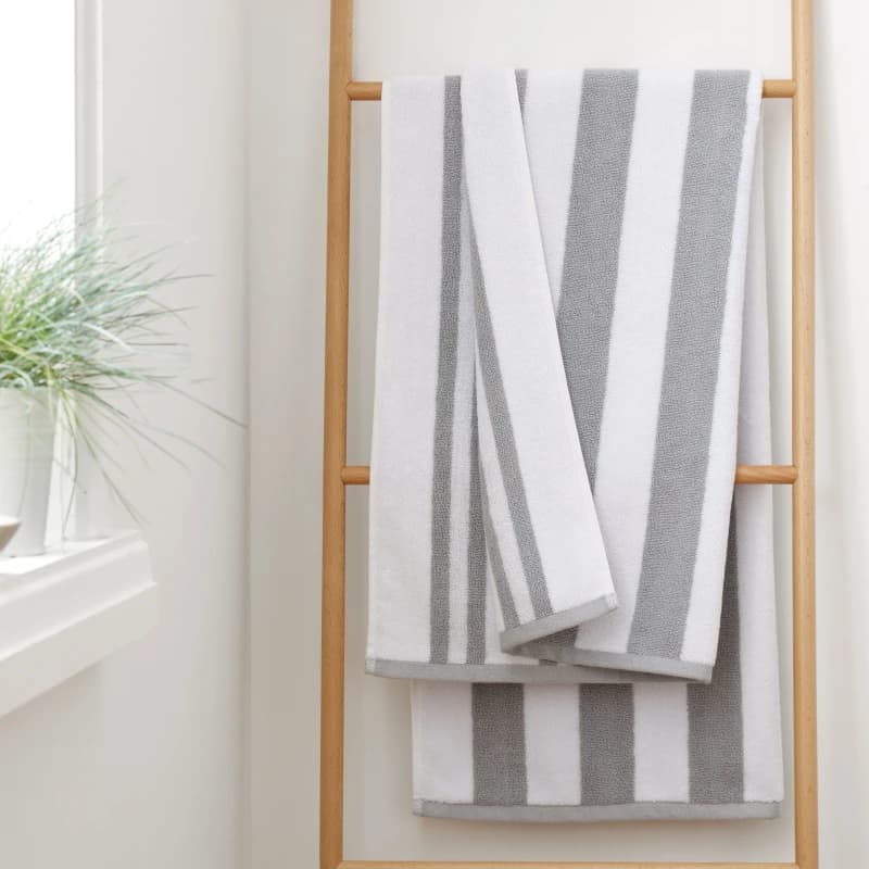 Bianca Cotton Reversible Stripe Cotton Towel