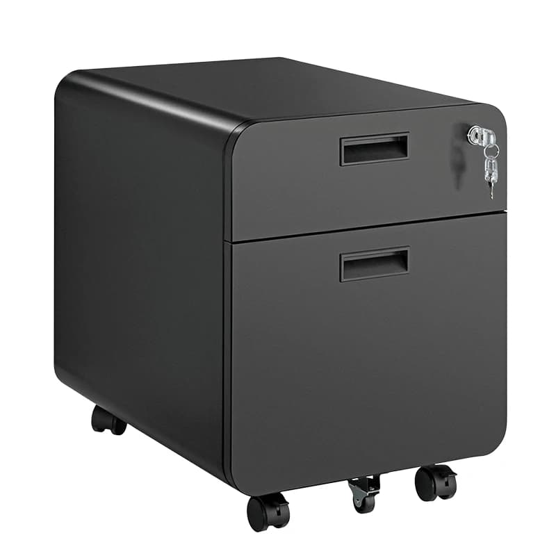 LogiLink EO0080 office drawer unit Black Steel. Plastic