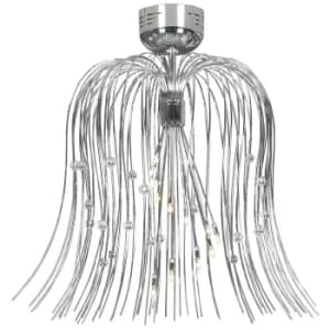 Victor Semi Flush Light Chrome