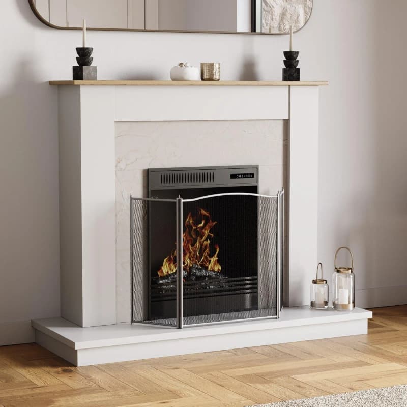 Lassic Fire Vida Denton 3 Panel Fire Guard Pewter unisex 3 Panel