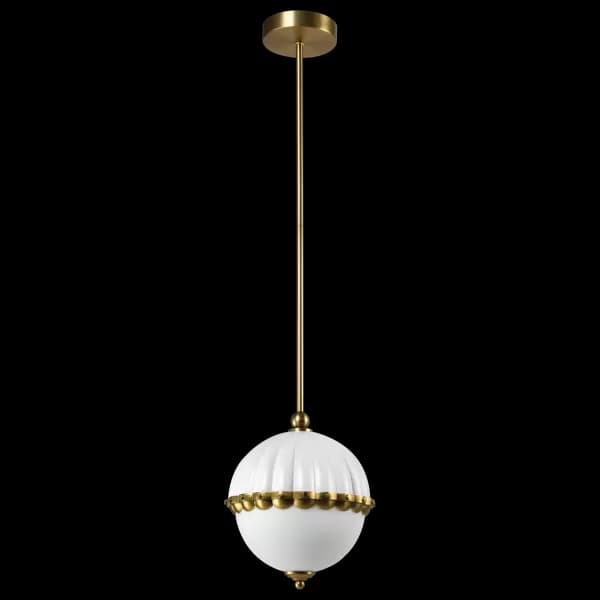 Pralines Globe Pendant Ceiling Light White, E27