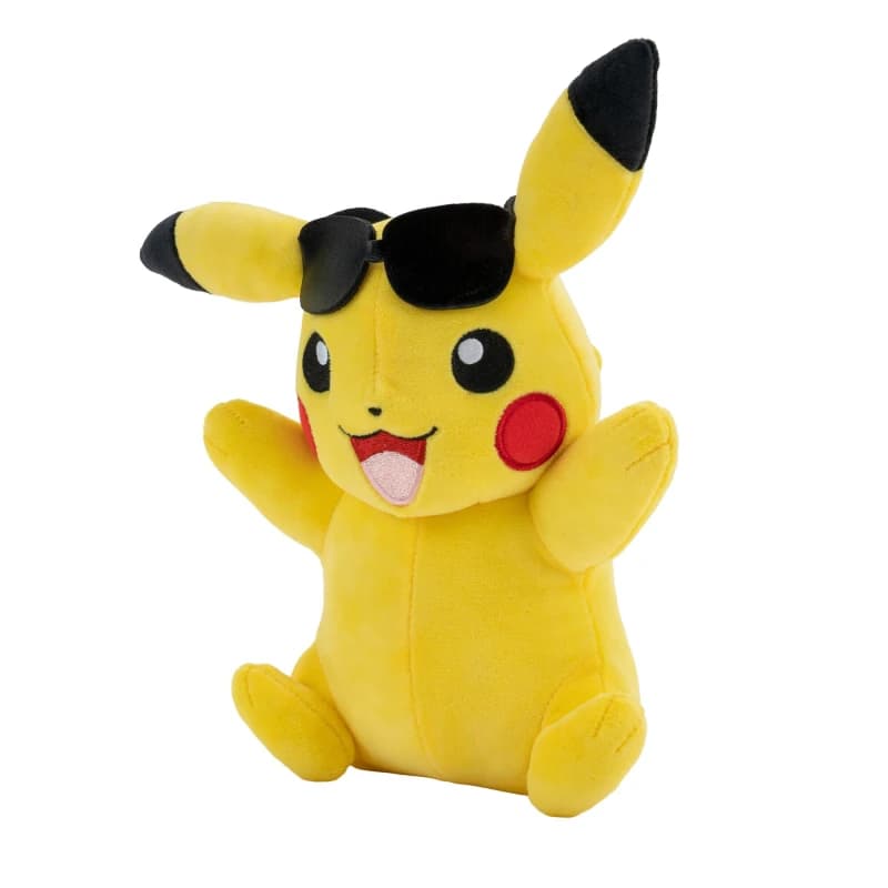 Pokemon Pikachu Plush With Sunglasses Soft Toy Multi