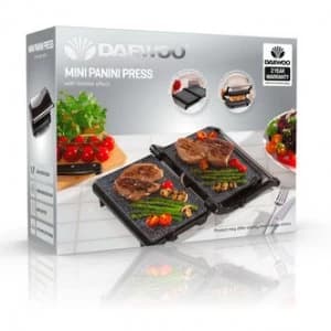 Daewoo SDA1574 Mini Panini Press in Black