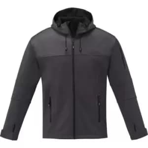 Elevate Mens Match Soft Shell Jacket (M) (Storm Grey)