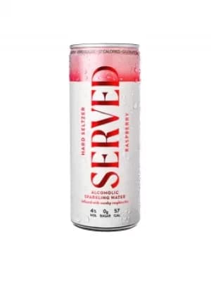 Served Hard Seltzer Served Raspberry Hard Seltzer 250ml (Case of 12) (2 minimum)