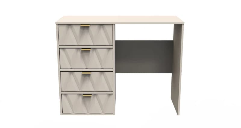 Ready Assembled 2 U Dallas 4 Drawer Vanity (Ready Assembled) Stone