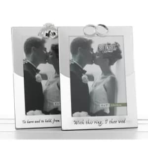 Wedding Bell & Rings 5x7 Frames